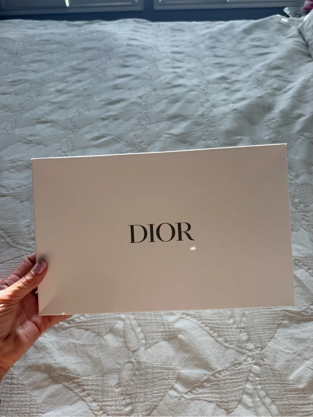Dior Pink Pouch with Raised Logo